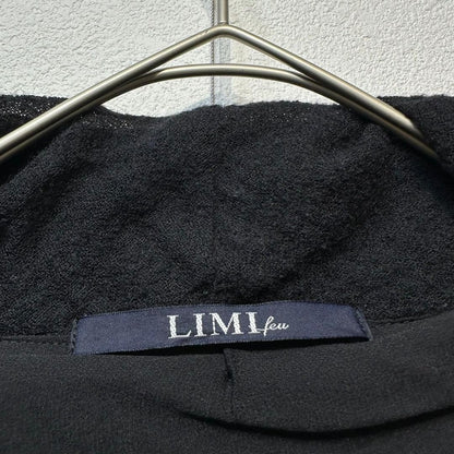 Limi Feu Japan Wool Layered Buttonless Knit Cardigan Size S