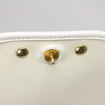 Christian Dior Clutch Bag Vintage Hook Broken White Authenticated USED
