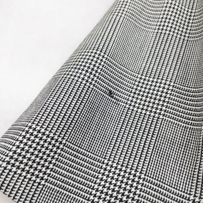 Christian Dior Galliano Houndstooth Plaid Wool Pleated Mini Skirt FR40 Archive