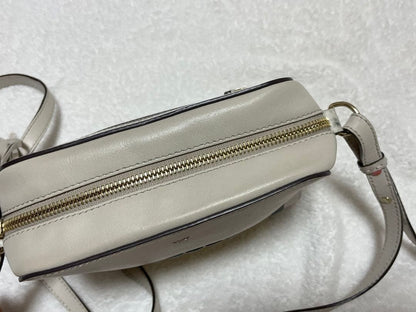 ANYA HINDMARCH Smile Leather Mini Shoulder Bag White Used From Japan FS