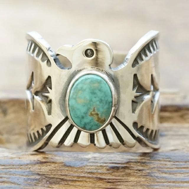 Brand new Sunshine Reeves Thunderbird Ron Mountain Ring US 8.25