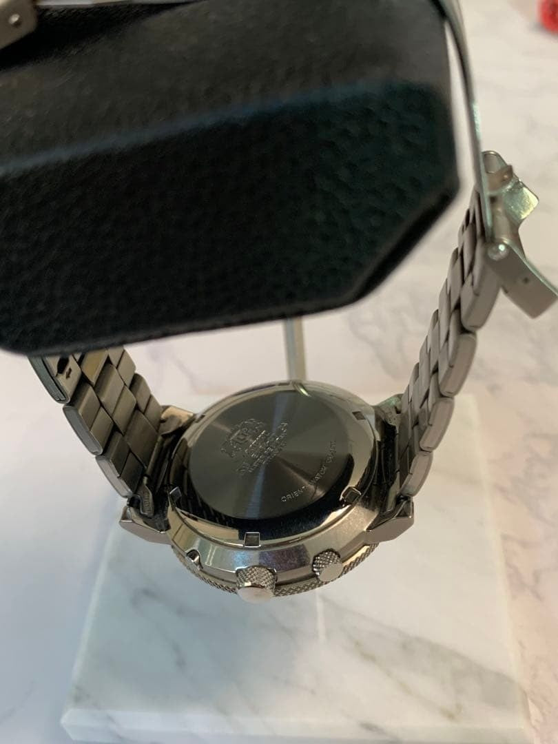 Automatic Titanium Slide Rule Watch ORIENT EM58-C0 Vintage Rare Model