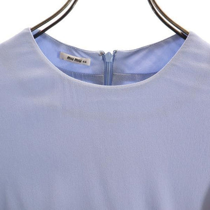 MIUMIU made in Italy Short sleeve French sleeve one piece 44 Blue Women