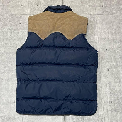 Woolrich Men jacket Vintage 70S Extreme Wool Rich Yaw Leather Down Vest Limited