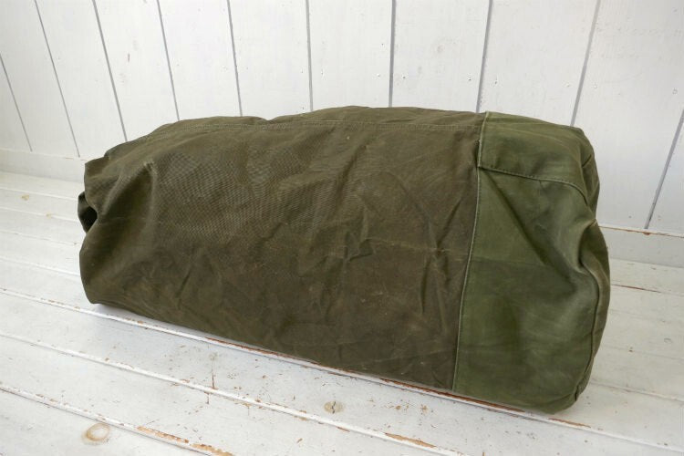 US Military Real 1975s EASTERN CANVAS PRODUCTS Stencil 70's Vintage Duffel Bag