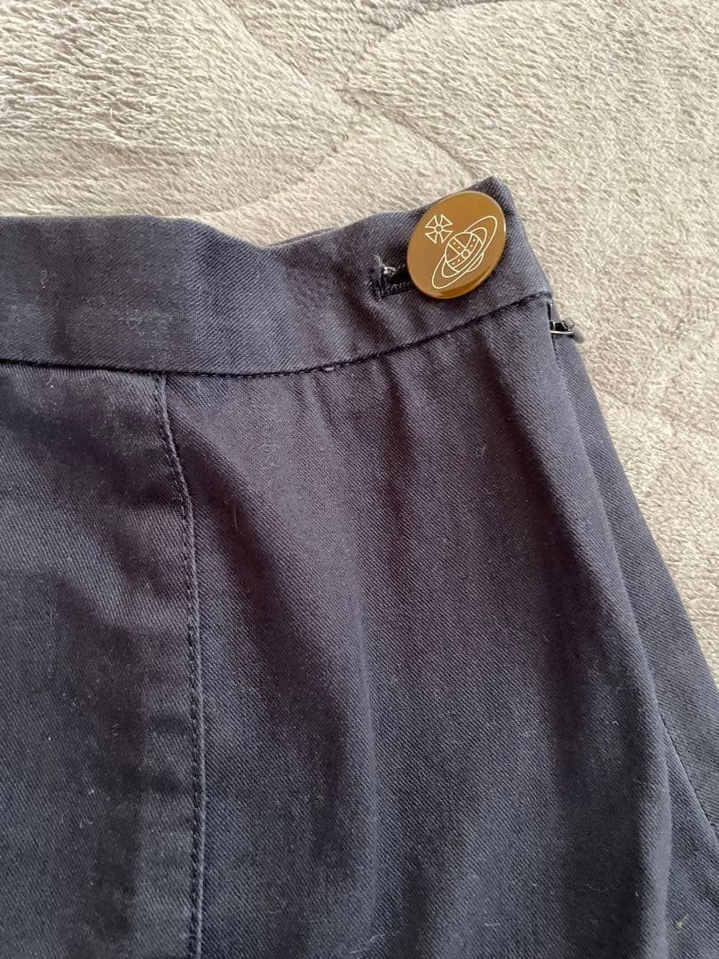 Vivienne Westwood RED LABEL Mini Skirt Size 2 Flare Design Navy Blue