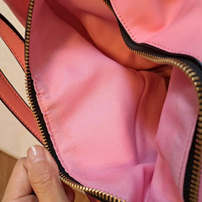 Samantha Thavasa Barbie Pink Leather 2Way Backpack Shoulder Bag Authentic