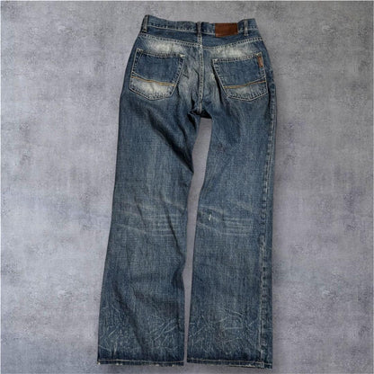 Ezra Fitch Premium Bootcut Denim W30 L30 Vintage Indigo Y2K