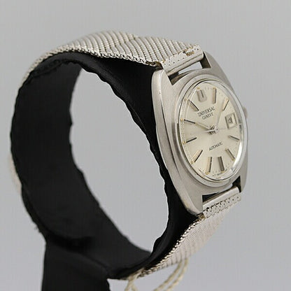Universal Geneve 827601/01 Date Automatic Ladies Wristwatch Silver Watch Used