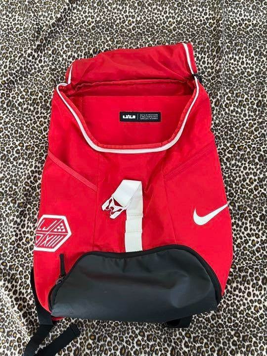 Nike LeBron James Backpack 20inch Large Capacity Red/Black