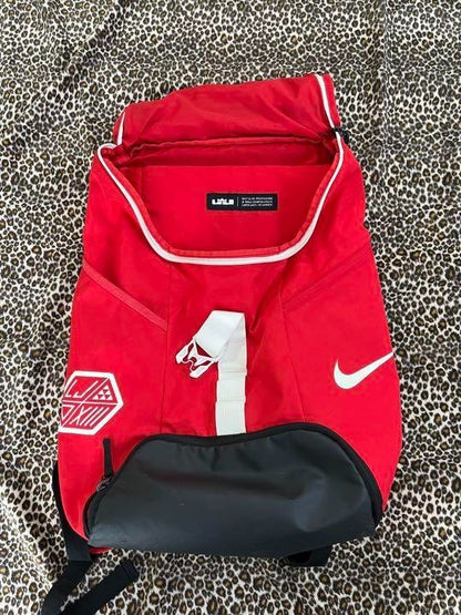 Nike LeBron James Backpack 20inch Large Capacity Red/Black