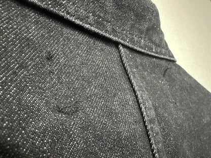 LC King Pointer Black Denim Chore Coat Charcoal Used JAPAN