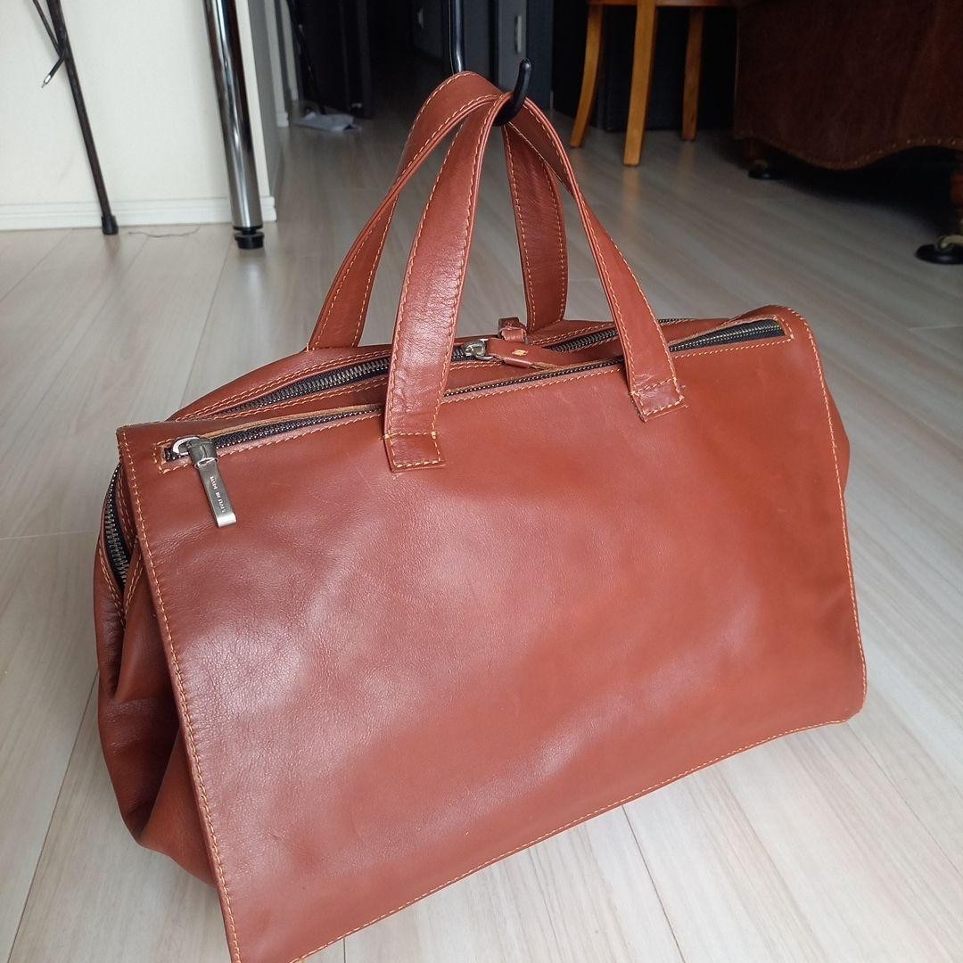 Andrea Incontri Leather Cube Bag Made in Italy Men's Casual Business Large