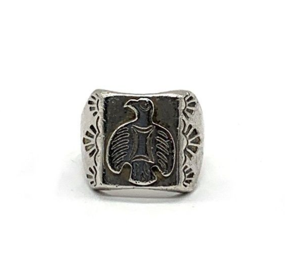 SV925 Thunderbird Silver Ring US Size 7.5