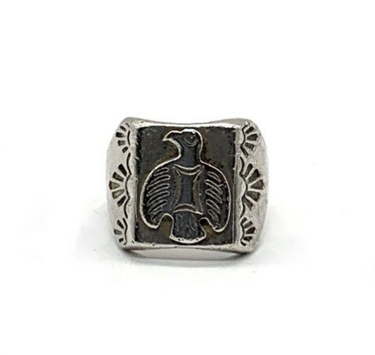 SV925 Thunderbird Silver Ring US Size 7.5