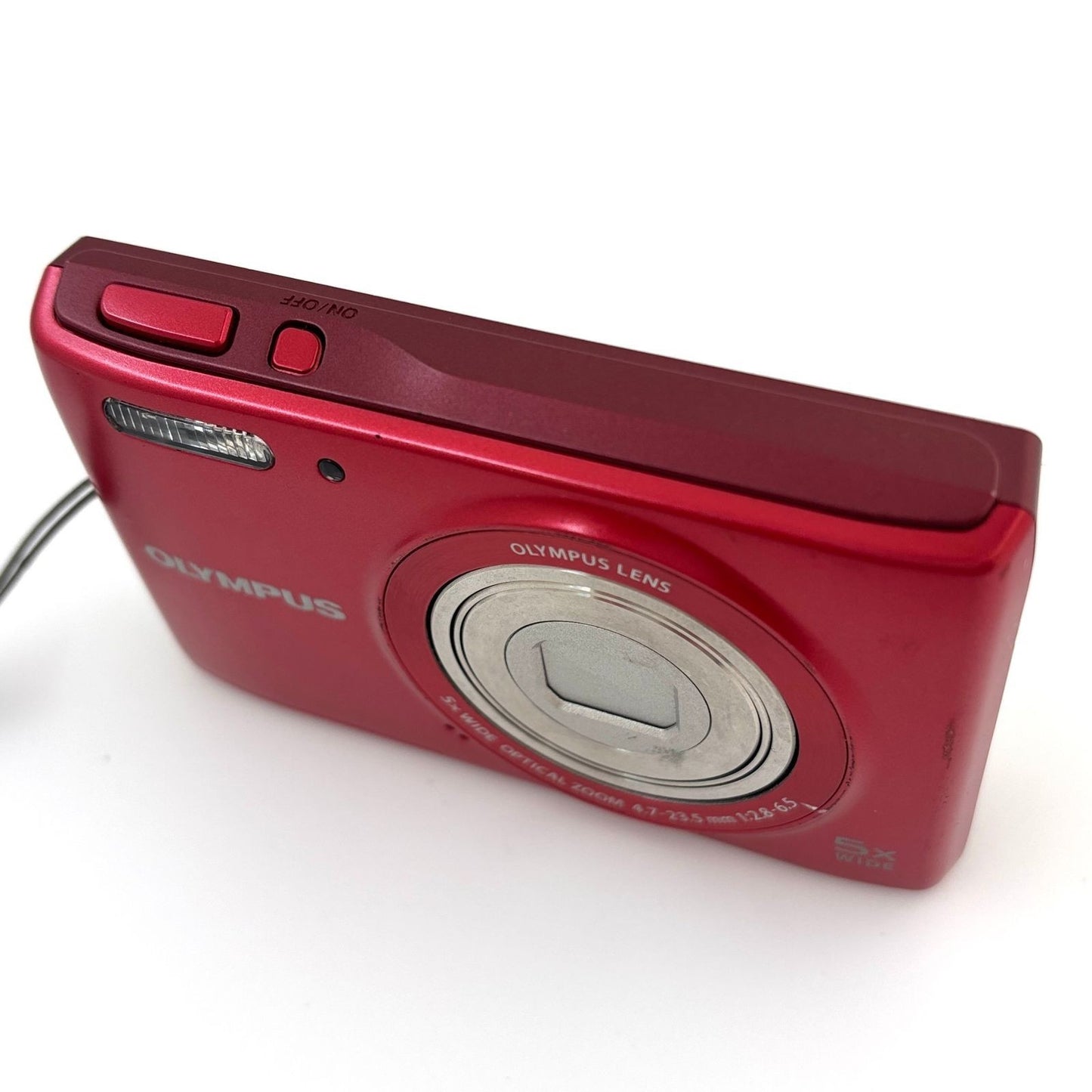 OLYMPUS VG-180 Red Compact Digital Camera in good working order