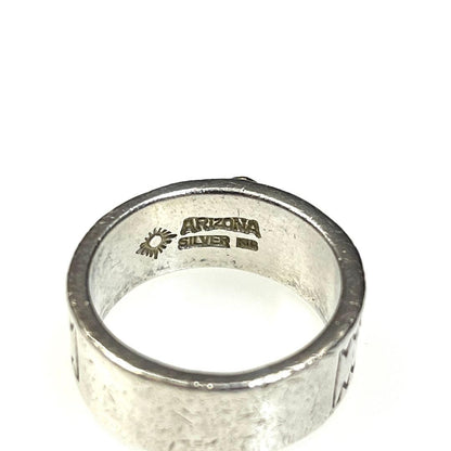 Arizona Freedom Ring, Thunderbird Motif, 18k Gold, Sterling Silver 925