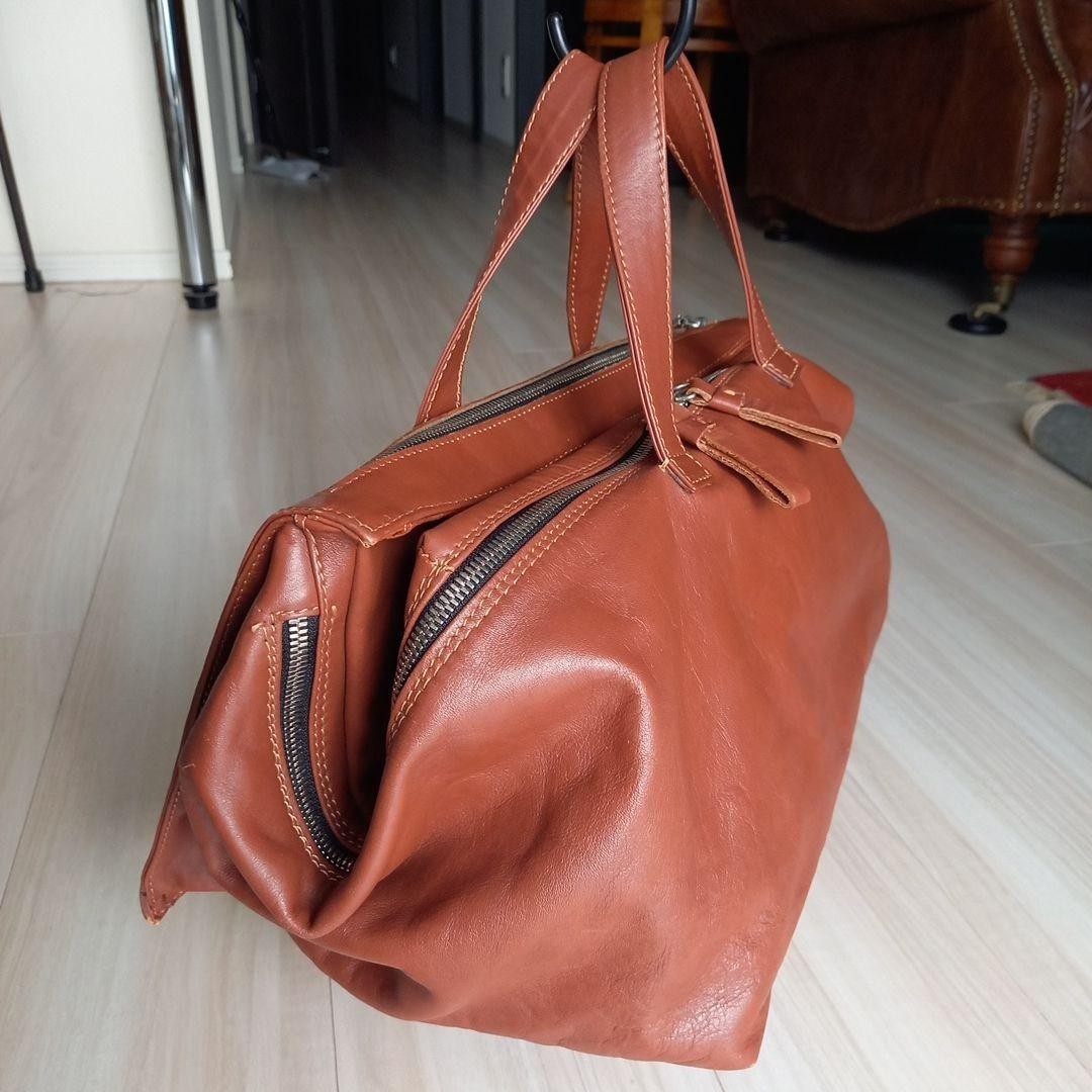 Andrea Incontri Leather Cube Bag Made in Italy Men's Casual Business Large