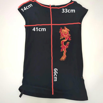 VIVIENNE TAM Red Embroidery Made in Japan Good Condition Size 0