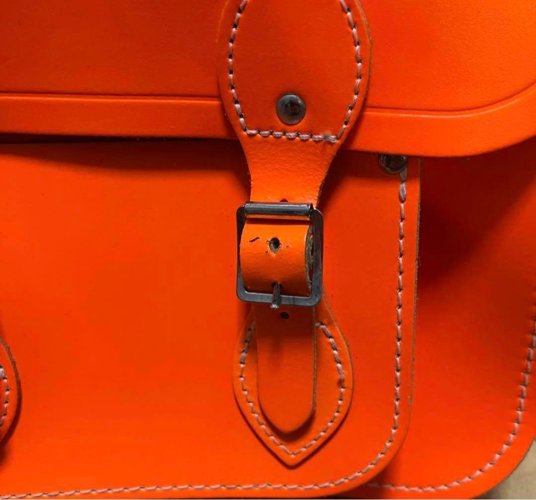 The Cambridge Satchel Company Shoulder Bag in Orange Leather