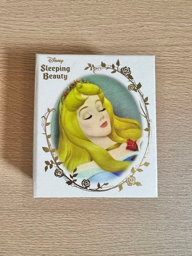 Disney TAKE-UP Princess Aurora Earrings Pink Gold K10 K18PG Asymmetrical Design