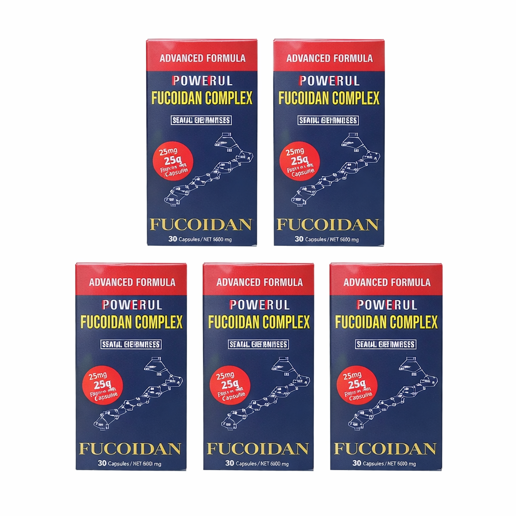 Fucoidan Extract Bulk Powder Set of 5