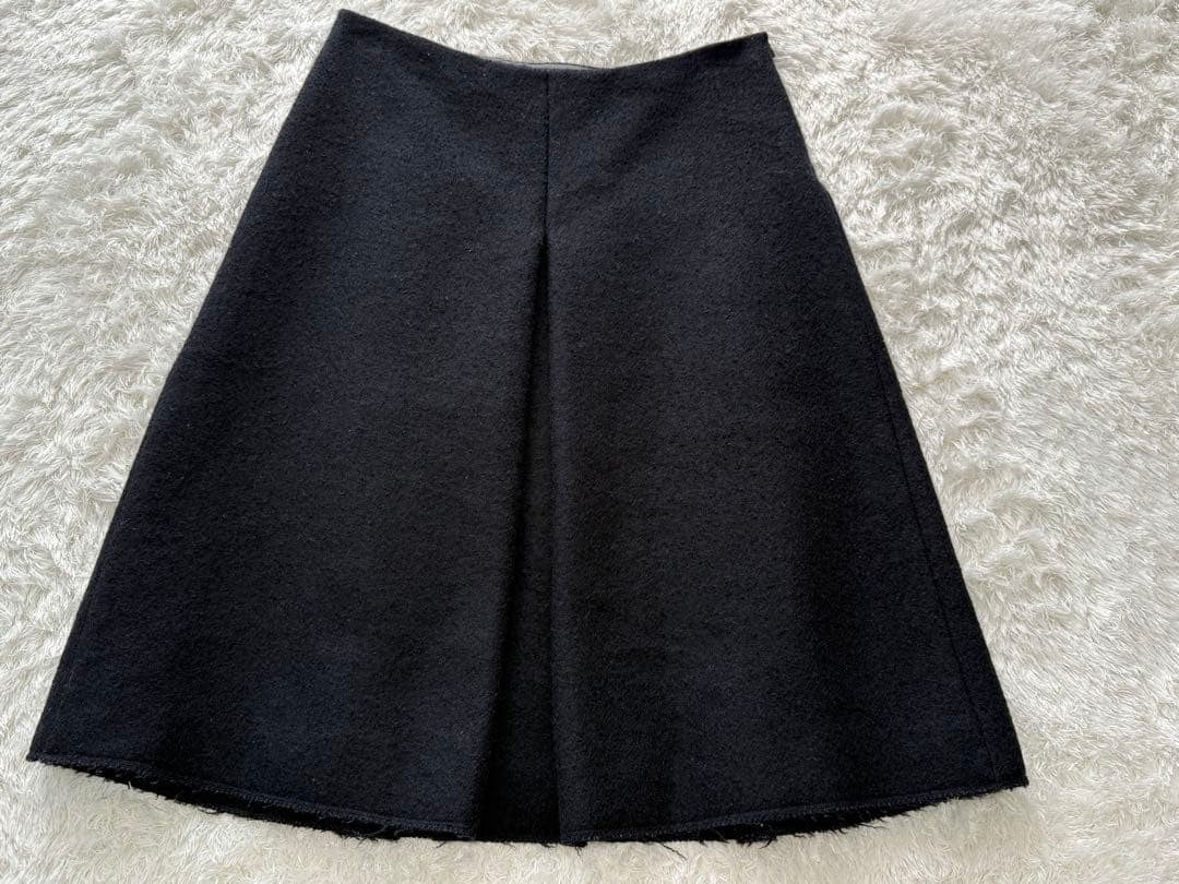 miumiu flared skirt black size 40