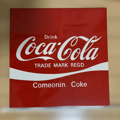 Vintage Novelty Coca-Cola Aluminum Sign