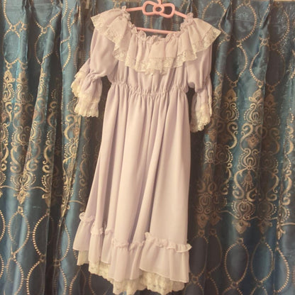 Alice and the Pirates Lavender Frill Lace Lolita Dress