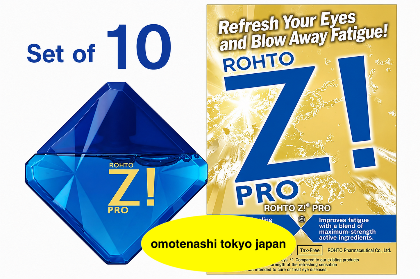 Rohto Cooling eyedrops Z! PRO 12mL Set Of 10