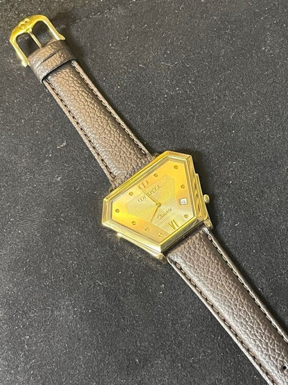 unused unique hexagonal case micro brand men's watch