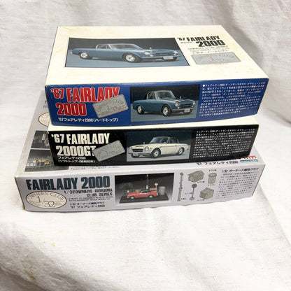 306 ARII 3-Piece 1/32 Fairlady 2000 Plastic Model Kit Bundle Sale 1967 Model