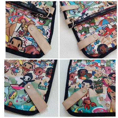 Tokidoki for LESPORTSAC Shoulder Bag Rainbow Zip Simone Legno H10.92in×W15.6in