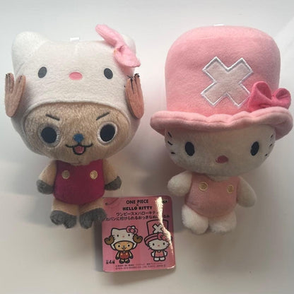 ONE PIECE Chopper x Sanrio Hello Kitty Plush Toy Doll Set of 2 BANPRESTO from JP