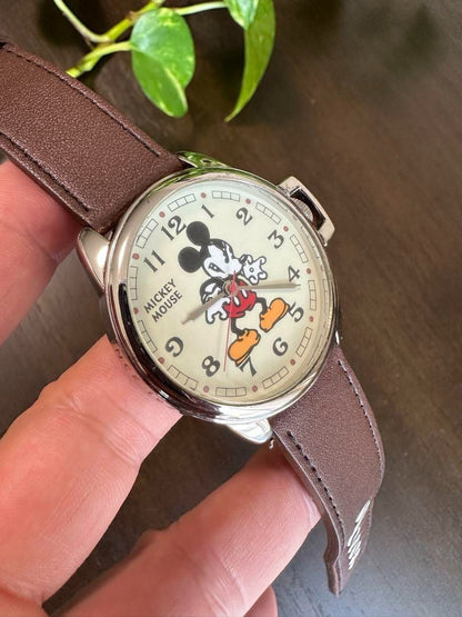Disney Mickey Watch 1928 Quartz Case 44mm Collectible Vintage Unisex