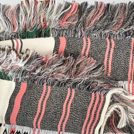 14Ss Celine Phoebe Period Stole Muffler Fringe