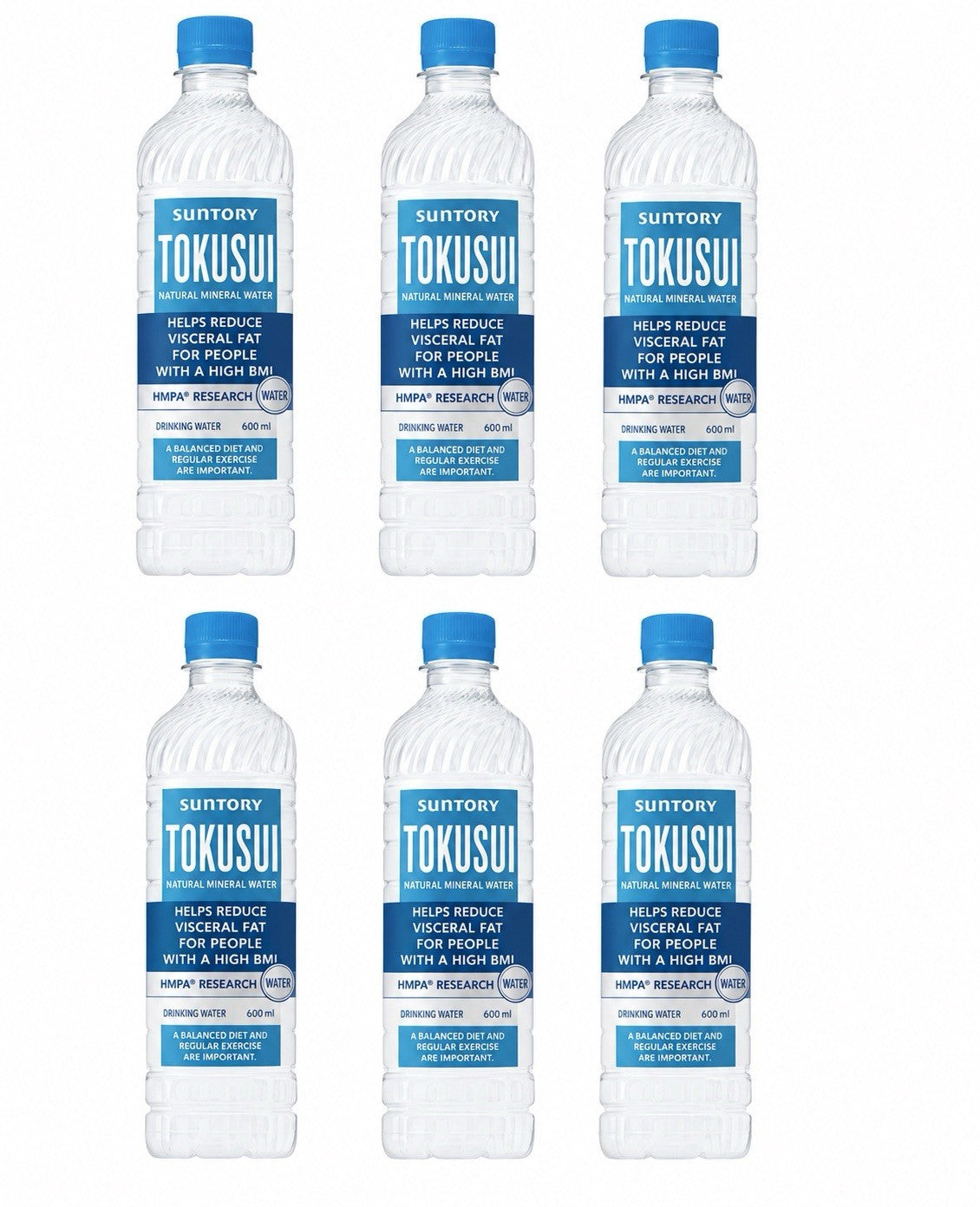 Suntory Tokusui 600ml x 6pk Reduces Visceral Fat Functional Mineral Water