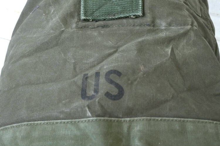 US Military Real 1975s EASTERN CANVAS PRODUCTS Stencil 70's Vintage Duffel Bag