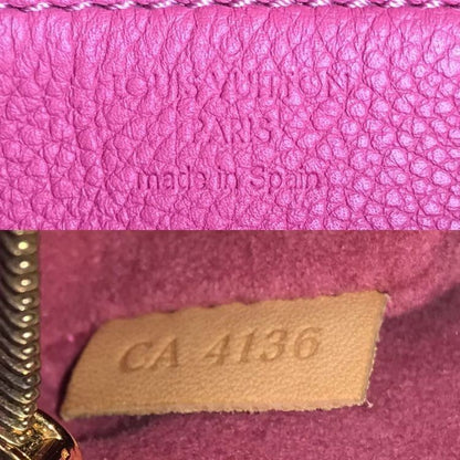 Louis Vuitton Monogram Pallas Chain Shoulder Bag Rose Brown Womens Authentic