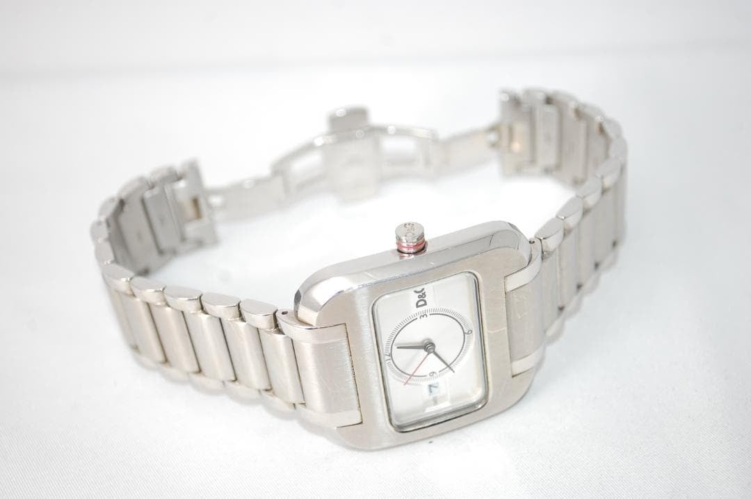 Dolce & Gabbana DW0226 Watch Silver Timepiece Men Genuine Authentic Rare