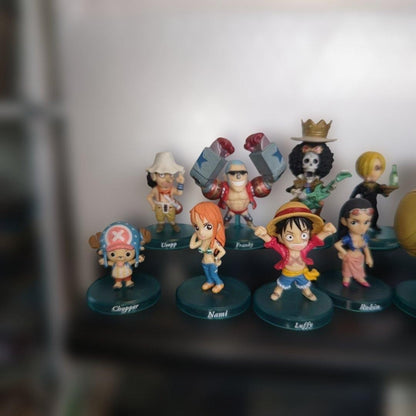 One Piece Figure Collection Lot 16 Piece Set Vintage Rare MultiSeries