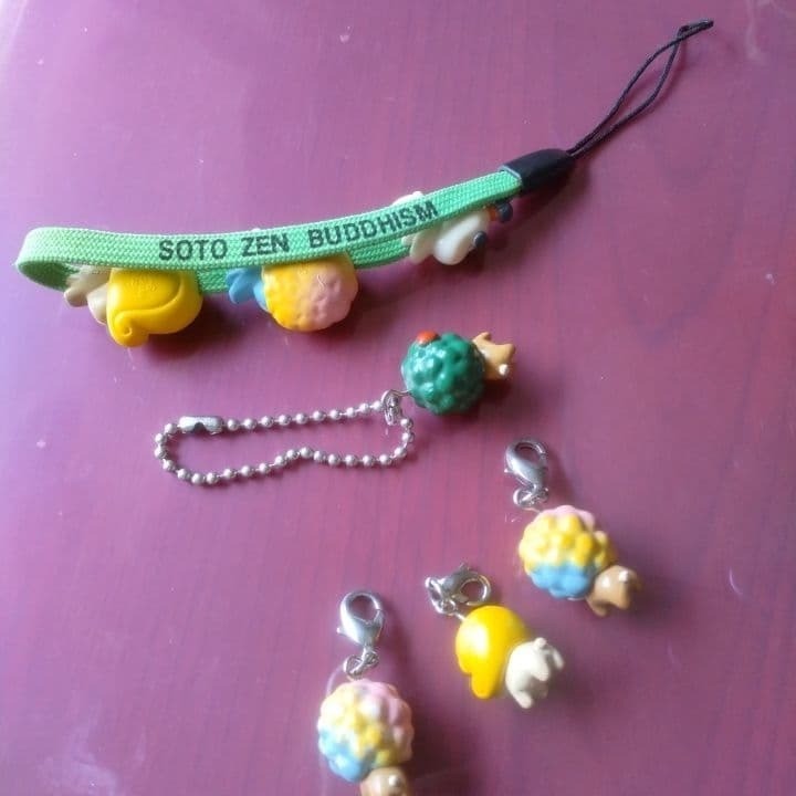 Afro Ken Strap Charm San-X Japan Heisei Retro Keychain Rare