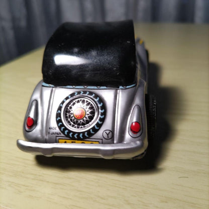 Tinplate classic car like Morgan, made in Japan, about 40 years ago, Showa
