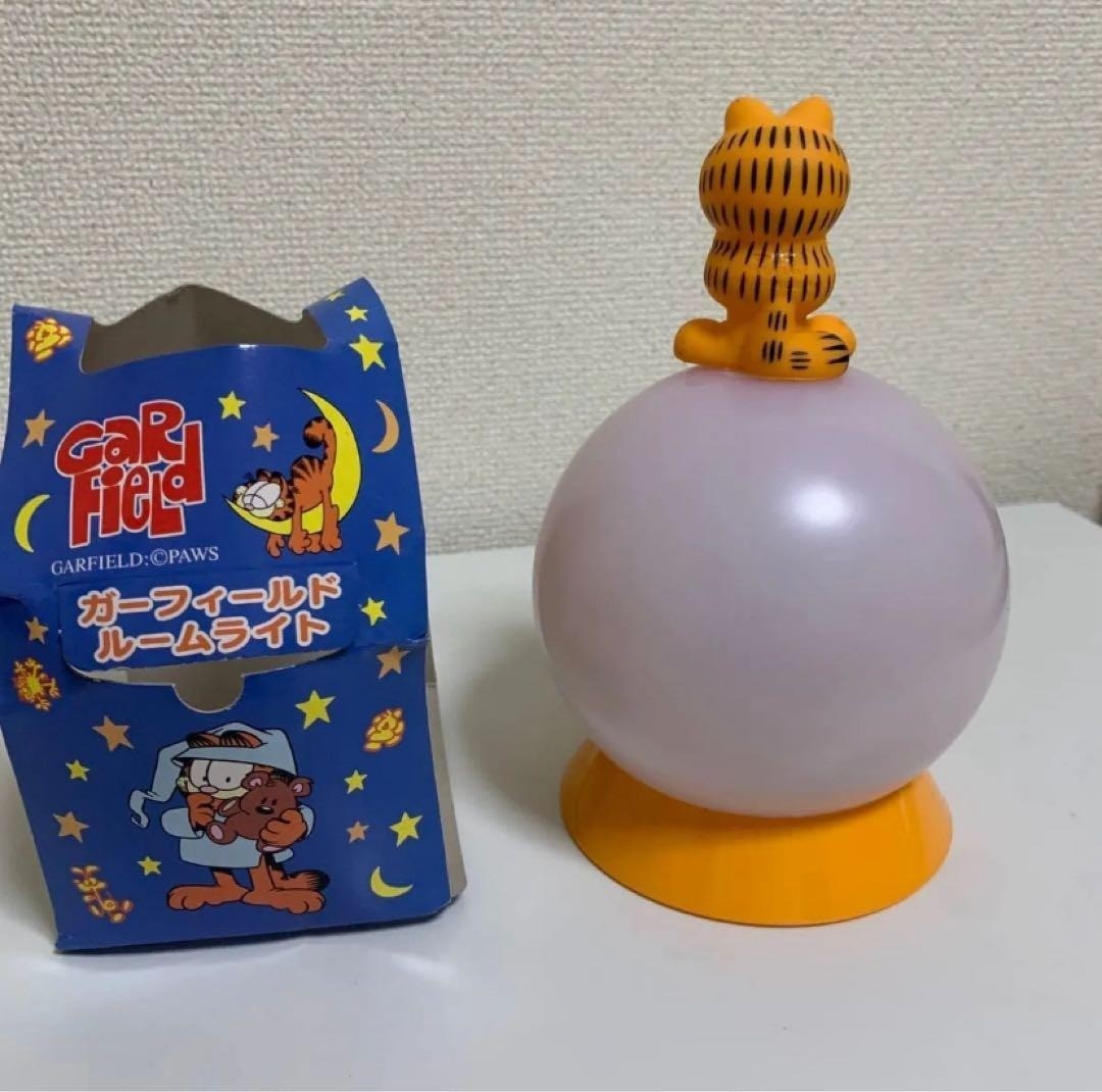 Garfield Room Light Vintage Heisei Retro Collectible Desk Lamp Rare Glow