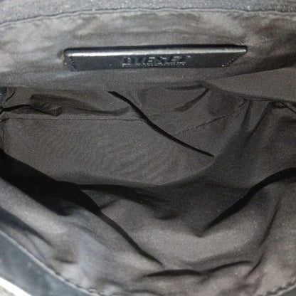 DIESEL Embossed Logo Black Leather Shoulder Bag Monogram Handbag Excellent Cond