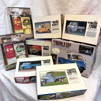 Owner's Club Auto Miwa Plastic Model 8-Piece Set Mazda Daihatsu Midget