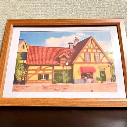 Ghibli Art: "Guchoki Bakery" from Kiki's Delivery Service, 33cm x 24cm
