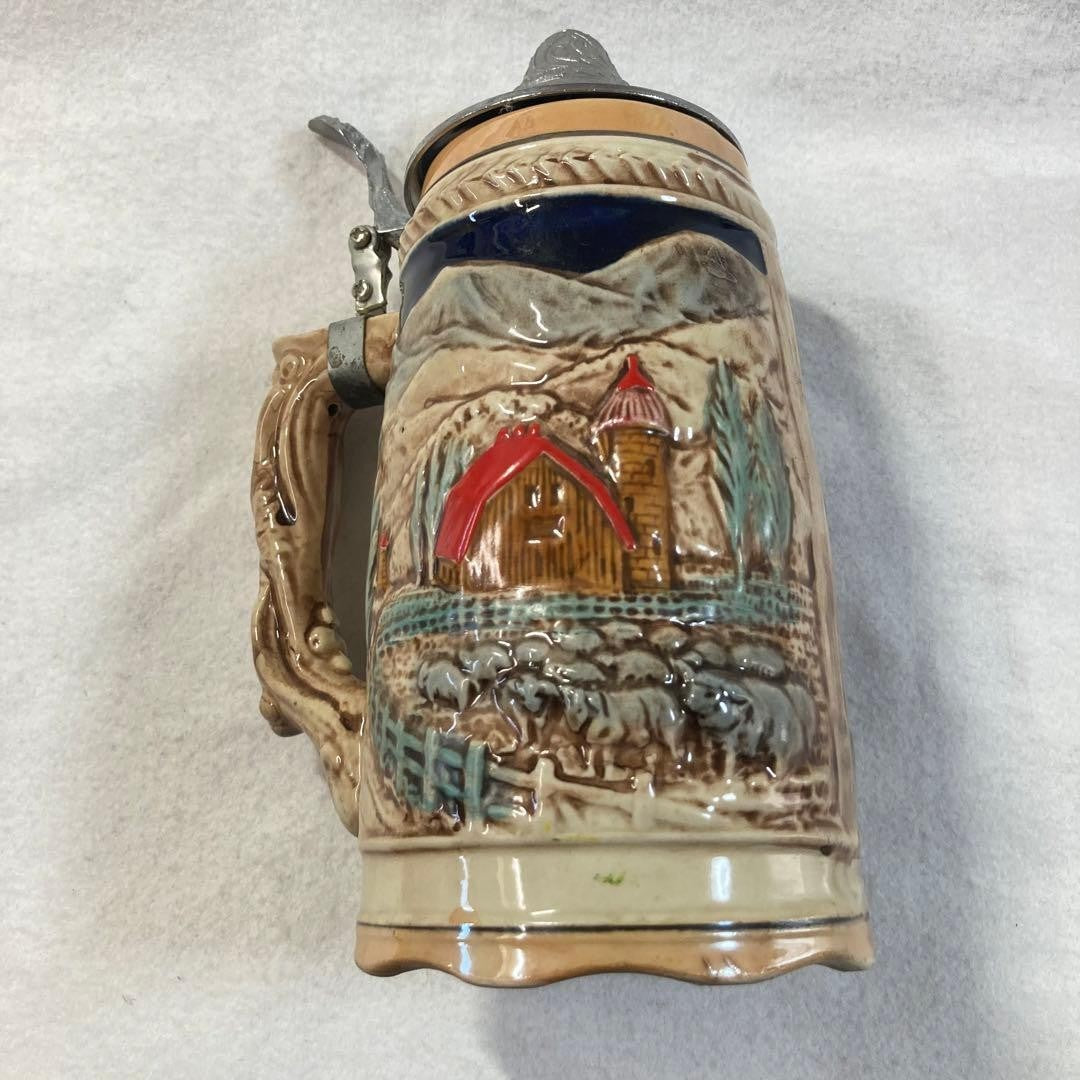 Sapporo Beer Beer Mug Ceramic Beer Mug with Lid Novelty Item
