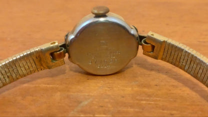 Showa Retro Seiko Merit 14K Ladies Gold Silver Watch