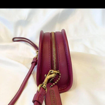 [Mint] Coach Half Moon Mini Shoulder bag M1948-305 crossbody Pink Vintage